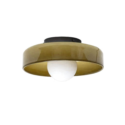 Wandlamp Glas Schijf Mat Wit Groen Geel ∅25 en ∅35 cm G9 Metalen Basis Slaapkamer Hal
