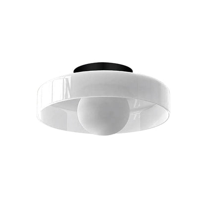 Plafonnière Glas Schijf Mat ∅25 en ∅35 cm Wit Groen Geel G9 Metaal Woonkamer Overloop