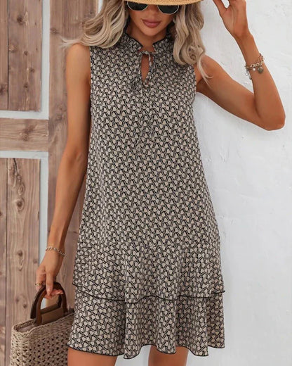 Vrouwelijke Zomerjurk Luchtig en Elegant Mouwloos