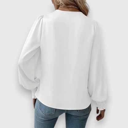 Dames Blouse Satijn Regular Fit