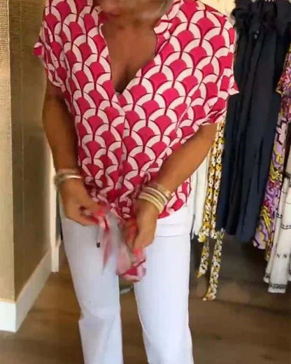 Dames Blouse Luchtige Print Vrouwelijke Stijl
