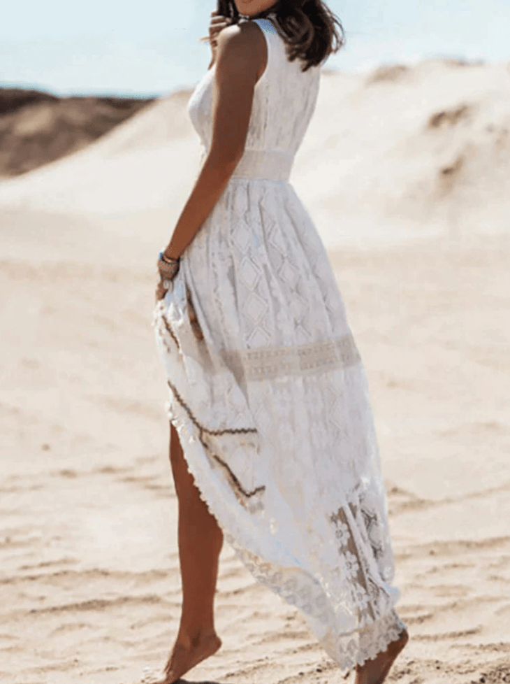 Dames Maxi Jurk Bohemien Stijl Losse Pasvorm