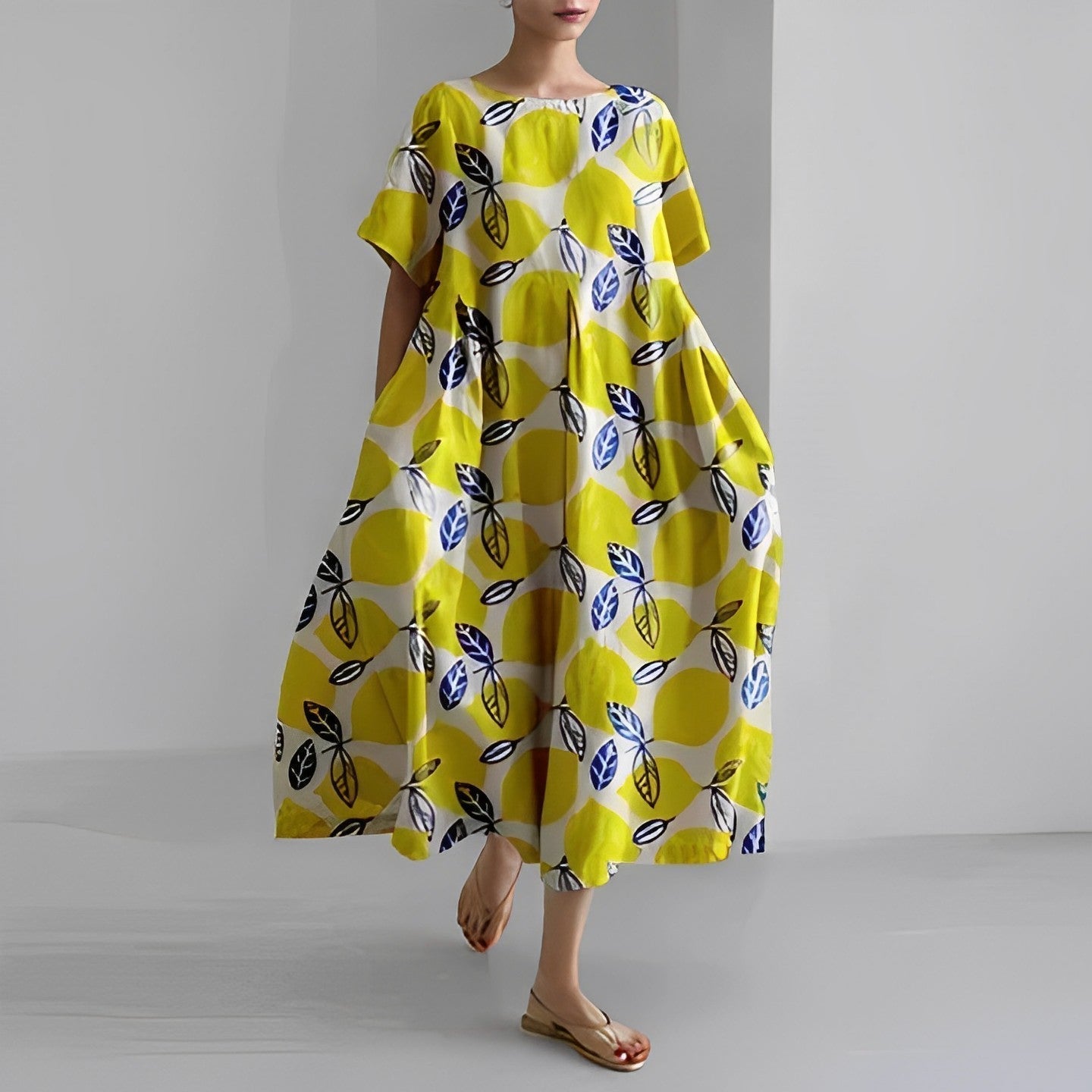 Lose Jurk met Print Ronja