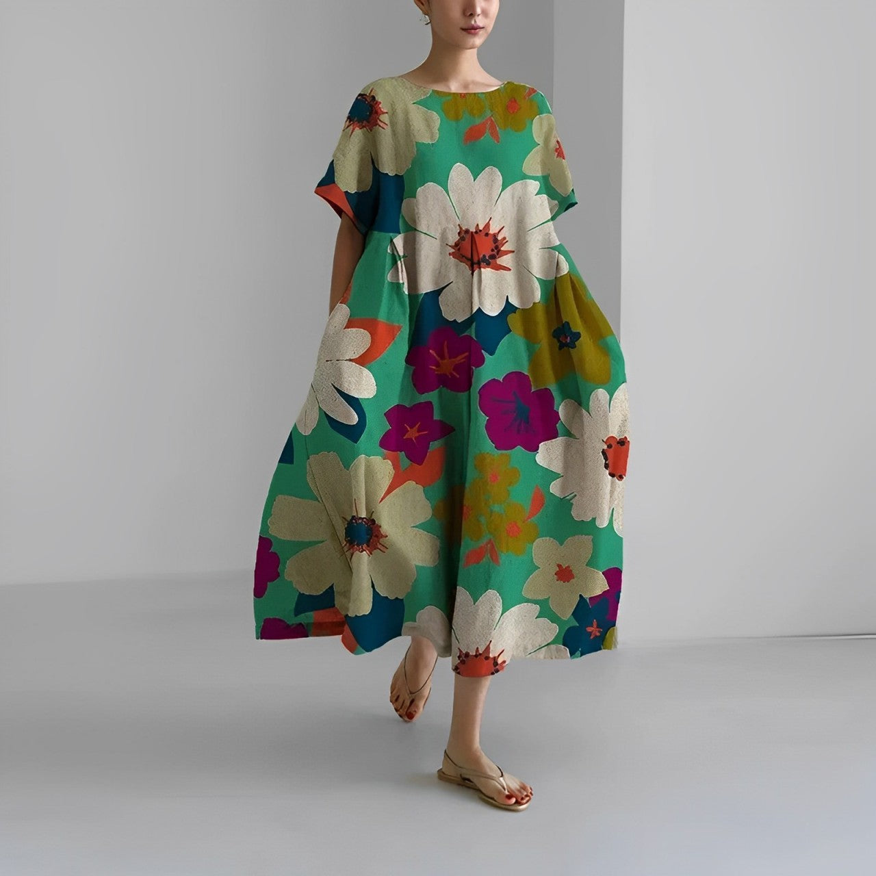 Lose Jurk met Print Ronja