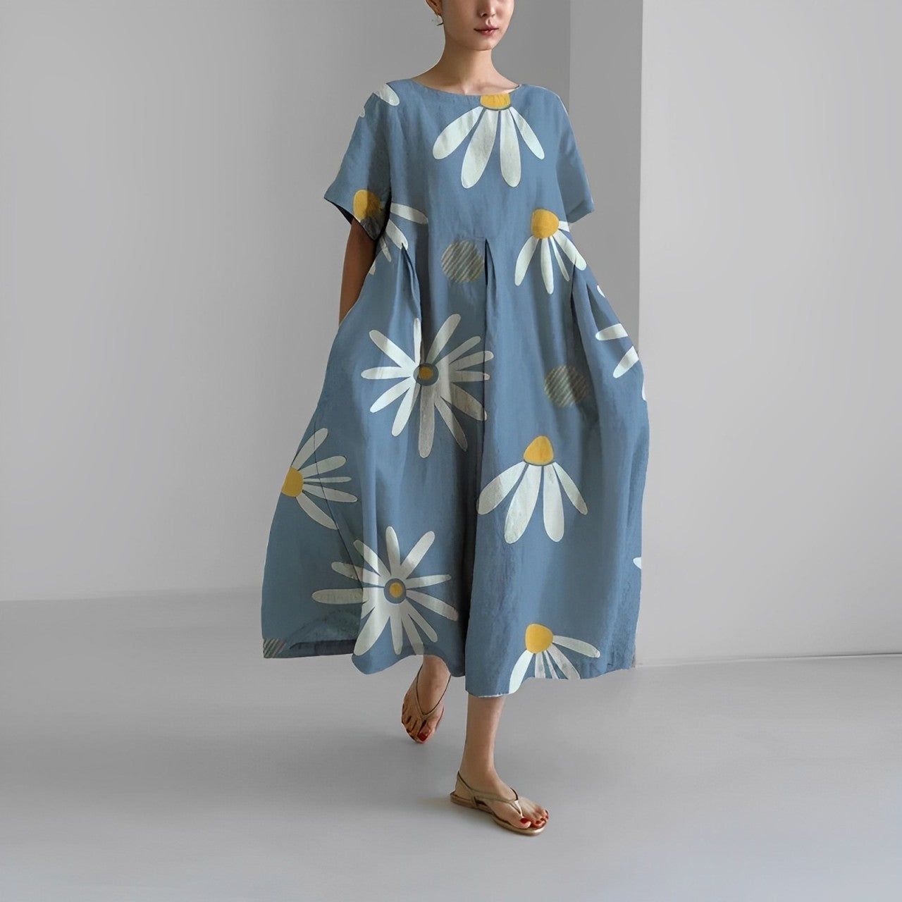 Lose Jurk met Print Ronja