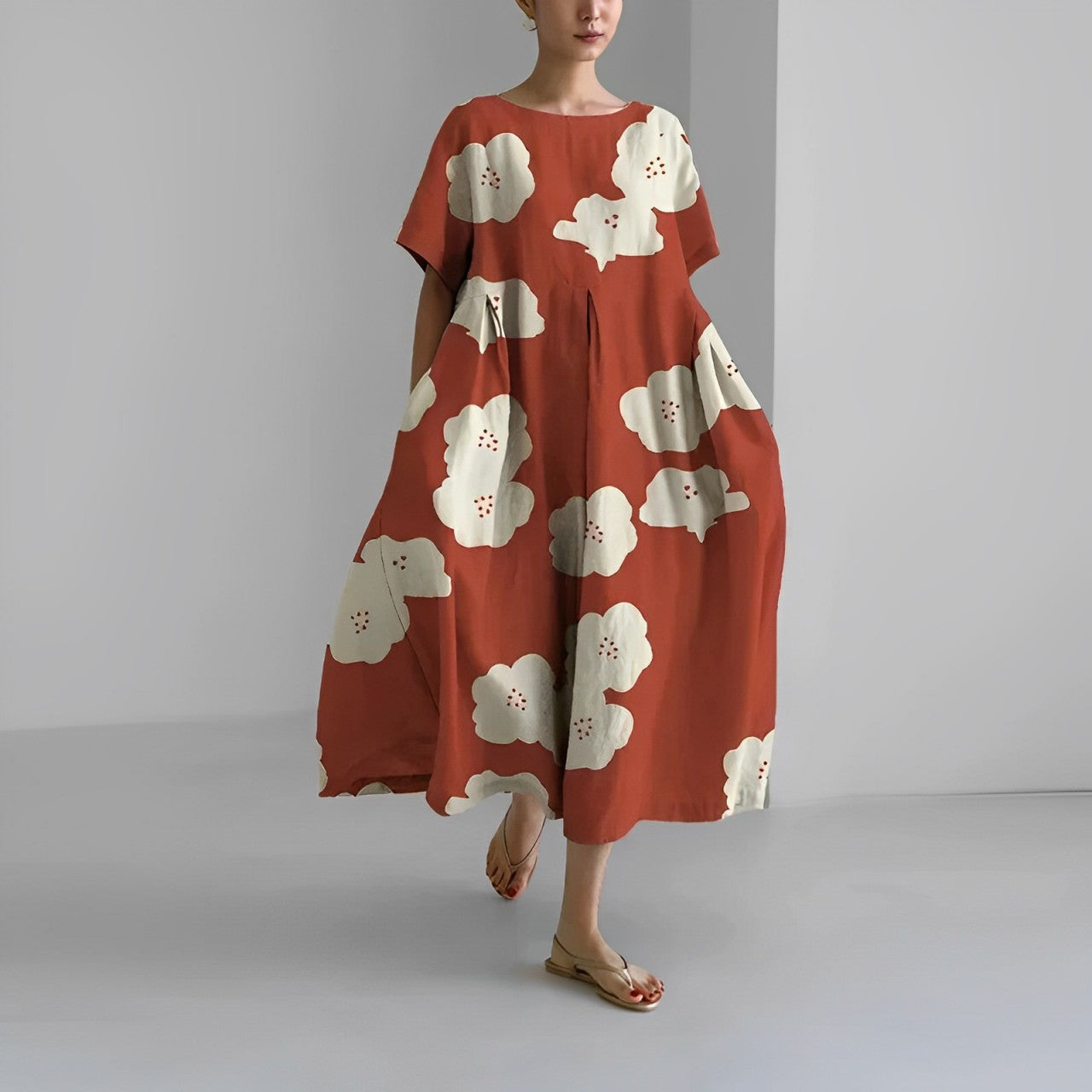 Lose Jurk met Print Ronja