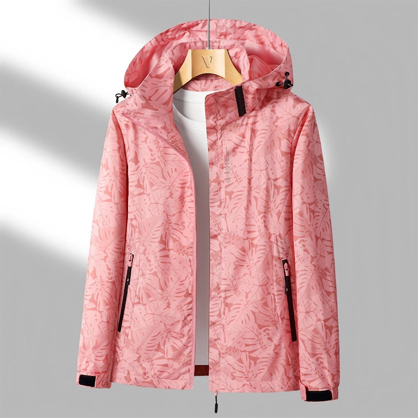 Dames Waterdichte Ritsjas met Kap Modern Design