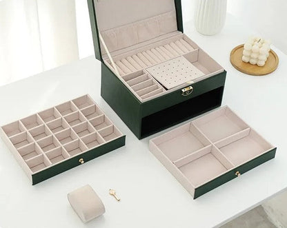 Luxe Sieradendoos met Meerdere Lagen – Elegante Opbergbox voor Sieraden