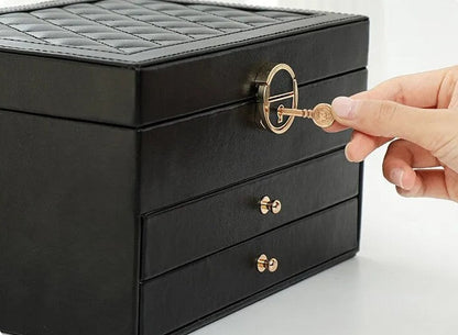 Luxe Sieradendoos met Meerdere Lagen – Elegante Opbergbox voor Sieraden