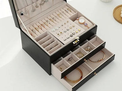 Luxe Sieradendoos met Meerdere Lagen – Elegante Opbergbox voor Sieraden