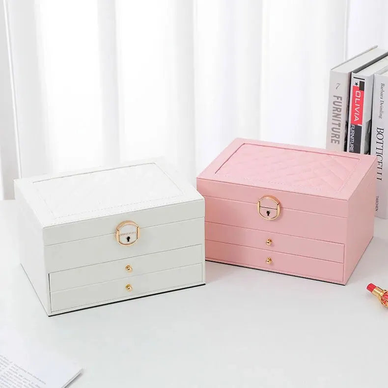 Luxe Sieradendoos met Meerdere Lagen – Elegante Opbergbox voor Sieraden