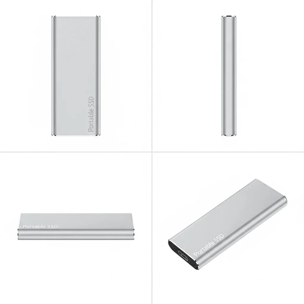 Externe Harde Schijf 4TB USB-C Snelle Datatransfer Bestandsopslag Compact Draagbaar Backup Apparaat Data