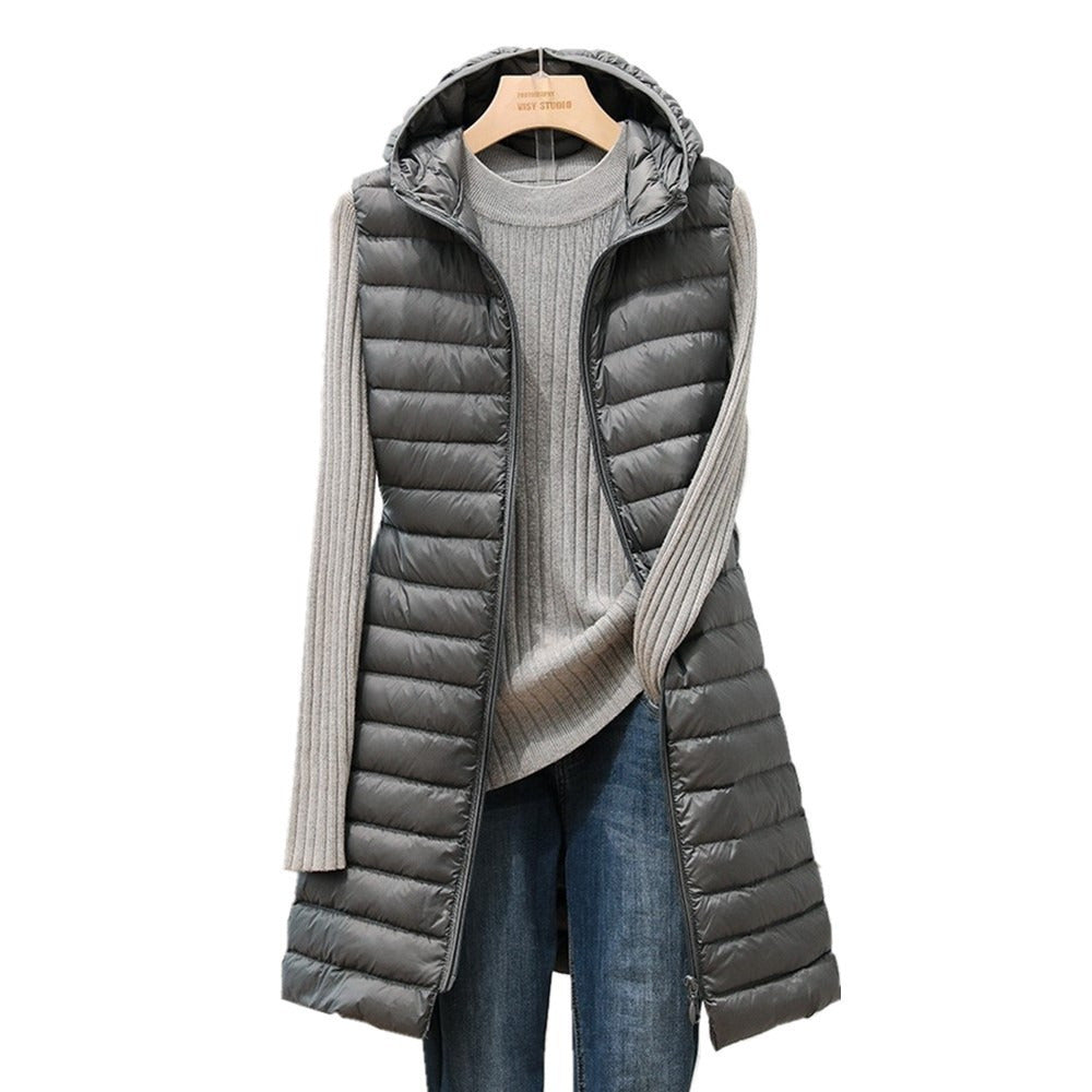 Dames Vest met Capuchon Lichtgewicht Warm voor Herfst en Winter
