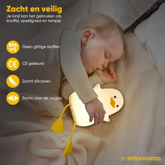 Slaapvriend nachtlampje voor kinderen – zacht en rustgevend licht tegen angst in het donker
