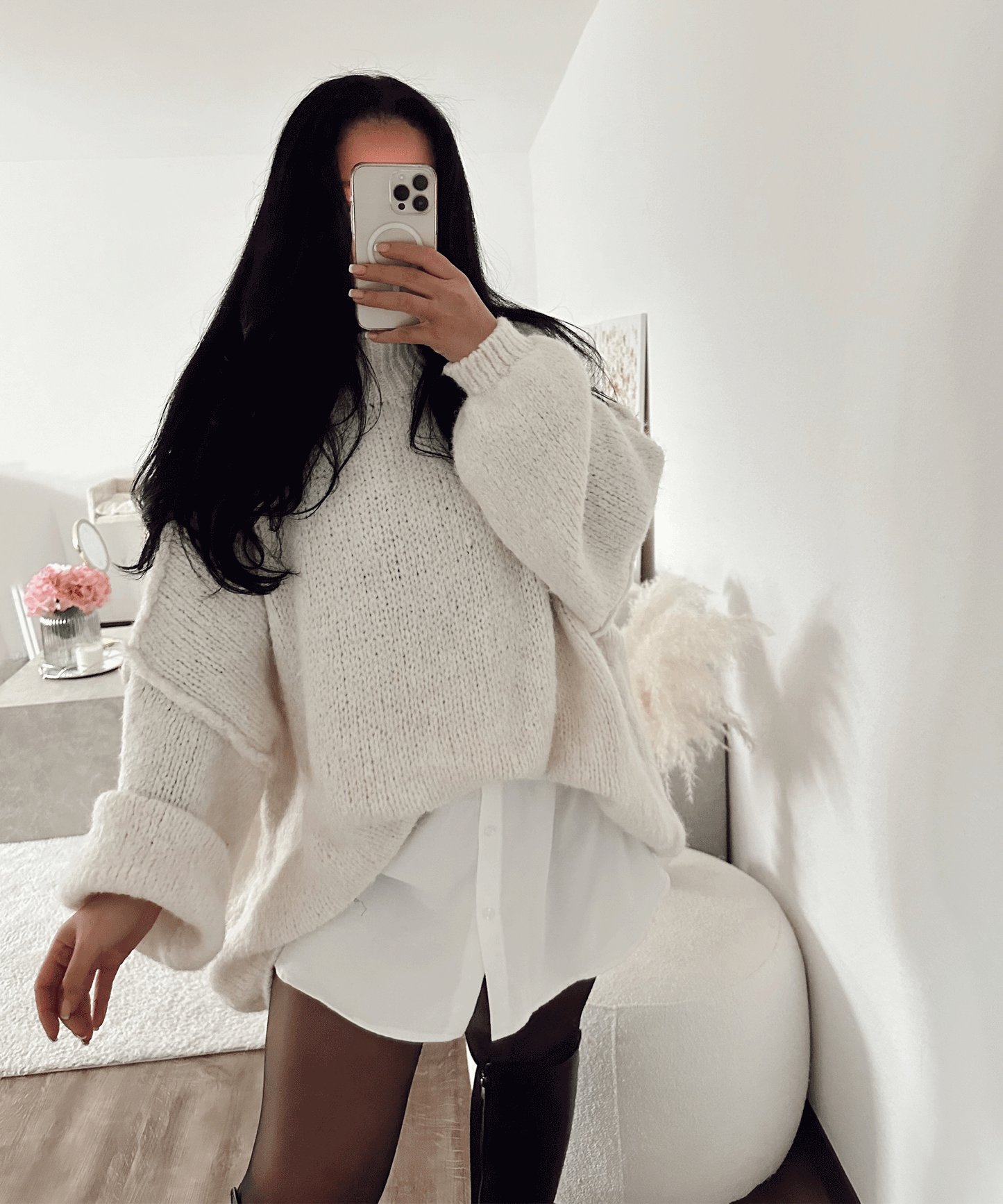 Dames Trui Gebreid Losse Pasvorm Relaxte Stijl