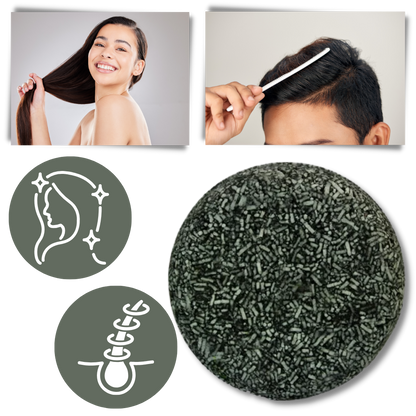 Natuurlijke Haar Verdonkeringsshampoo Bar Grijshaar 55g Plantaardig