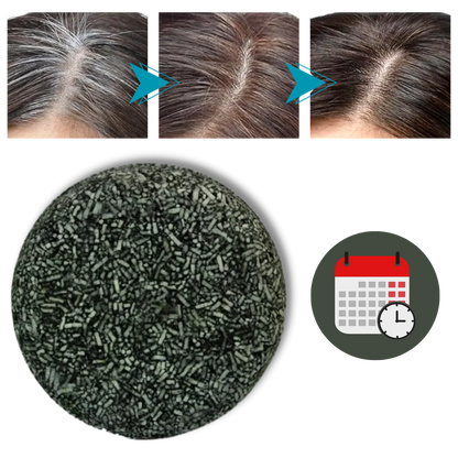 Natuurlijke Haar Verdonkeringsshampoo Bar Grijshaar 55g Plantaardig