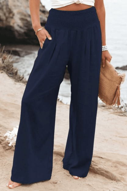 Palazzo Broek voor Vrouwen Elegante Comfortabele Zomerbroek