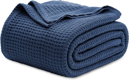 Lichtgewicht Katoenen Wafelplaid Tweepersoonsbed Zacht Ademend Deken Scandinavisch Design 90x90 cm Woonkamer