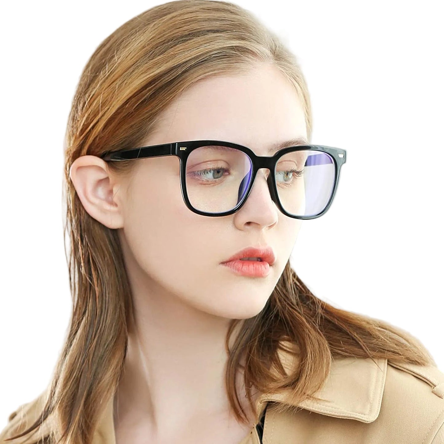 Dioptrie Bril voor Bijziendheid met Anti-Blauw Lichtfilter | Unisex Oversized Montuur | Vermindert Oogvermoeidheid