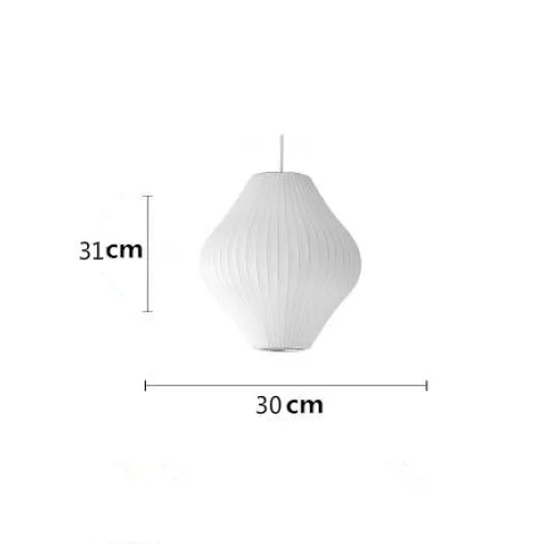 Hanglamp Nelson Bubble Handgebreid Zijde Wit IJzer LED Woonkamer Eetkamer Slaapkamer