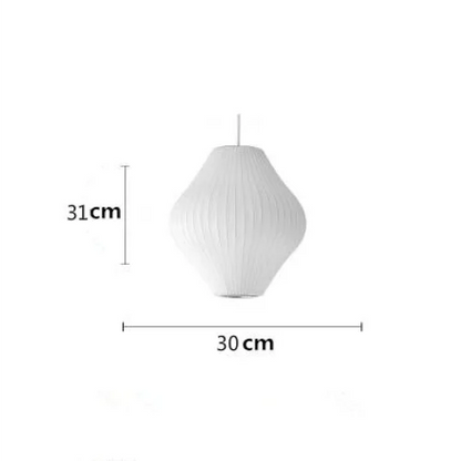 Hanglamp Nelson Bubble Handgebreid Zijde Wit IJzer LED Woonkamer Eetkamer Slaapkamer