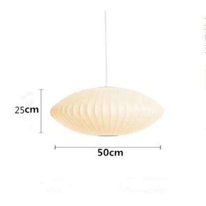 Hanglamp Nelson Bubble Handgebreid Zijde Wit IJzer LED Woonkamer Eetkamer Slaapkamer