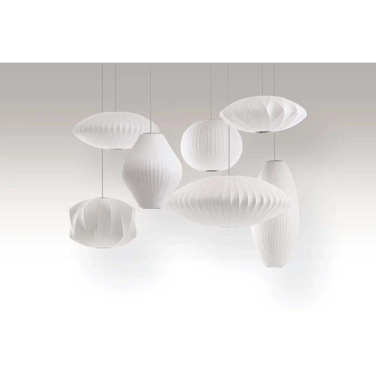 Hanglamp Nelson Bubble Handgebreid Zijde Wit IJzer LED Woonkamer Eetkamer Slaapkamer