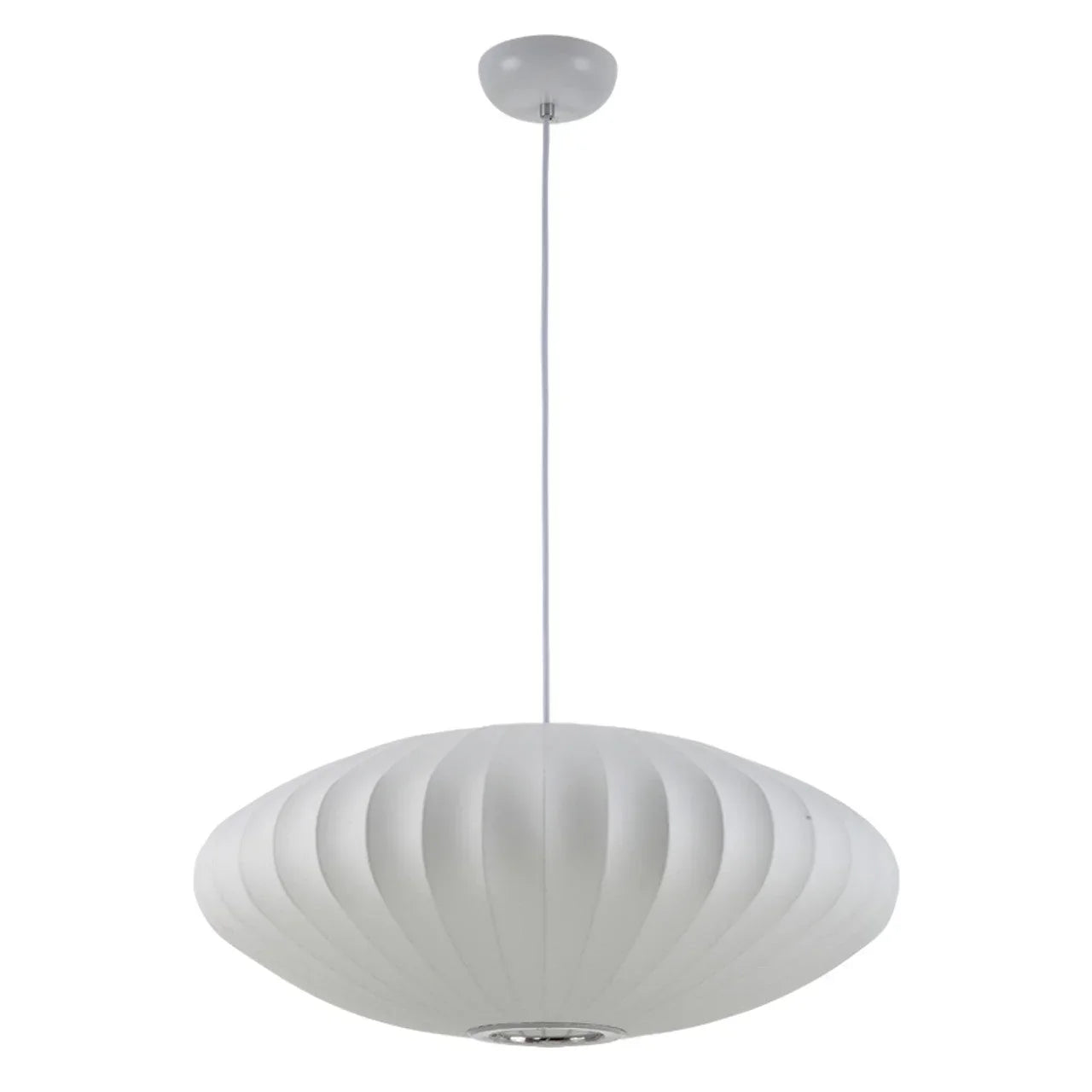 Hanglamp Nelson Bubble Handgebreid Zijde Wit IJzer LED Woonkamer Eetkamer Slaapkamer