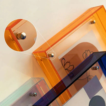 Zwevende Acryl Fotolijst Transparant Minimalistisch Design Modern Interieur Tafel Wandmontage 14-21cm Wissellijst