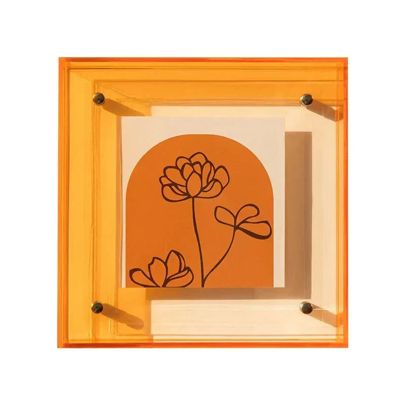 Zwevende Acryl Fotolijst Transparant Minimalistisch Design Modern Interieur Tafel Wandmontage 14-21cm Wissellijst