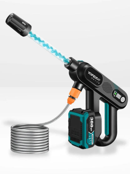 Draadloze Hogedrukreiniger 220 Bar Accu Tuingereedschap Terrassen Auto Gevel Reinigen 5 Functies Mobiel