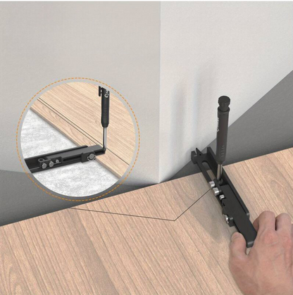 Modulaire Markeertool voor Precisie | Gereedschap voor Timmerman Doe-het-zelver Bouw en Klussen | Aluminium Meetinstrument Meetliniaal