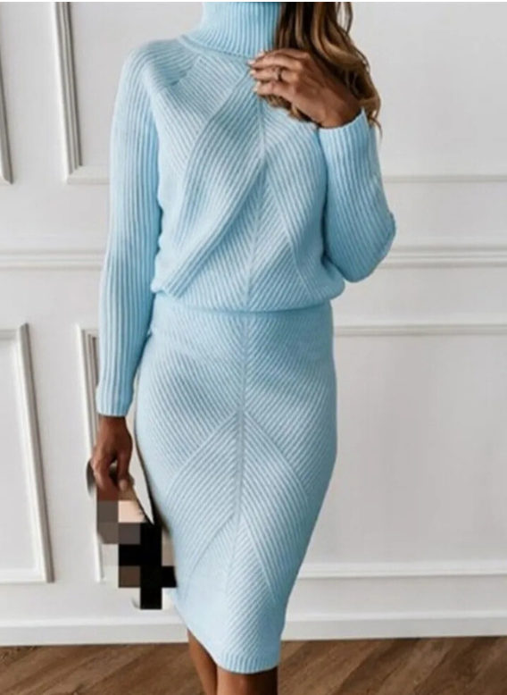 Gebreide Set Leona Zacht en Warme Trui en Broek