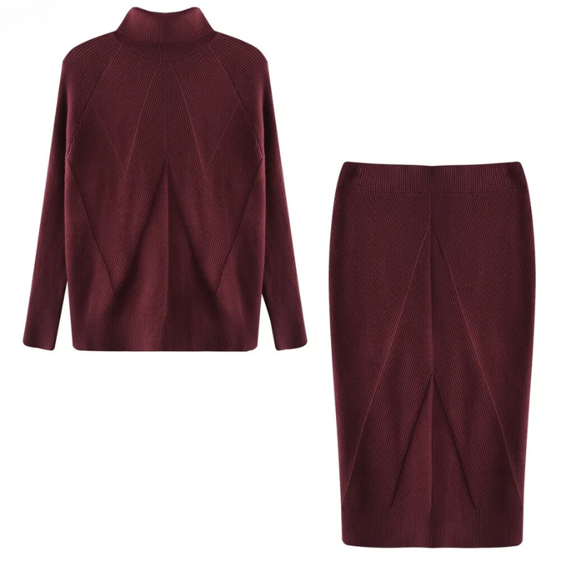 Gebreide Set Leona Zacht en Warme Trui en Broek