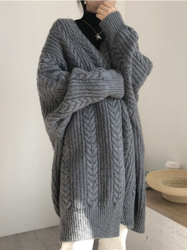 Nikki | Comfortabel lang dames vest in de kleur Donkergrijs voor dames in Smart-casual stijl ideaal voor de winter