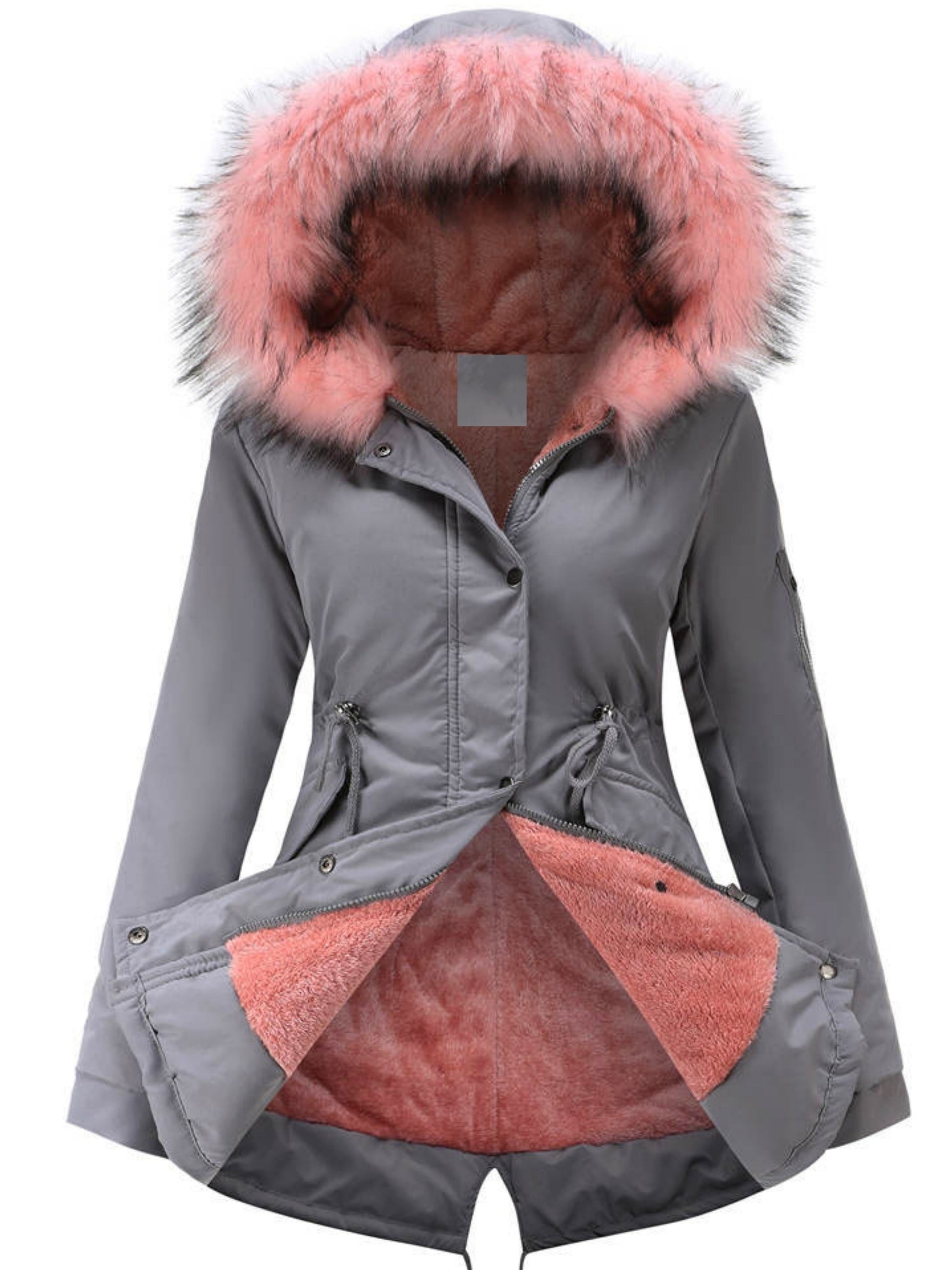 Zachte Parka Jas Ritsbaar Warm en Fleece - StudioMarella