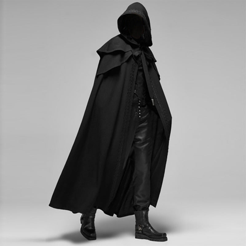 Zwarte Cape met Capuchon voor Dames - StudioMarella