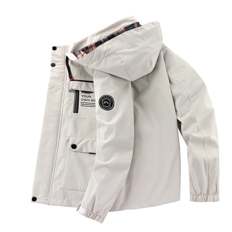 Waterdichte Outdoor Jas Aiden Titanium Regenjack
