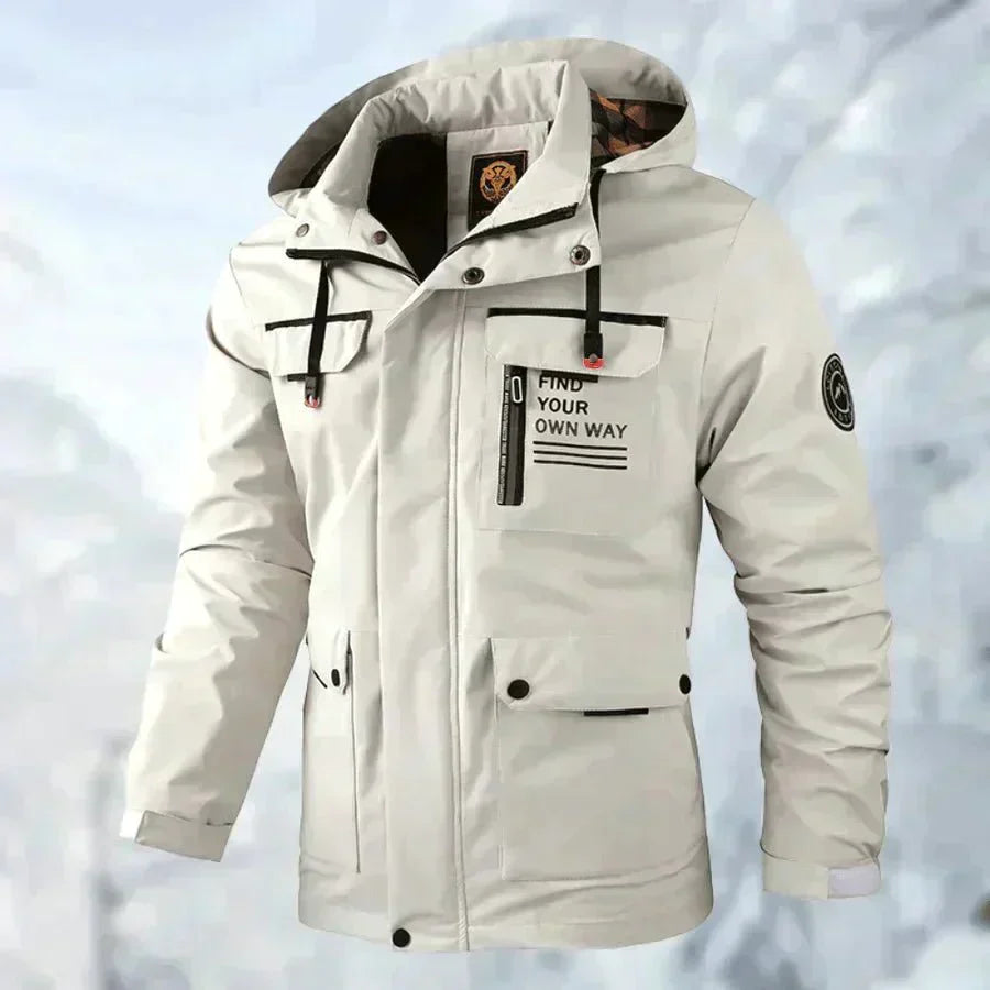Waterdichte Outdoor Jas Aiden Titanium Regenjack