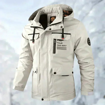 Waterdichte Outdoor Jas Aiden Titanium Regenjack