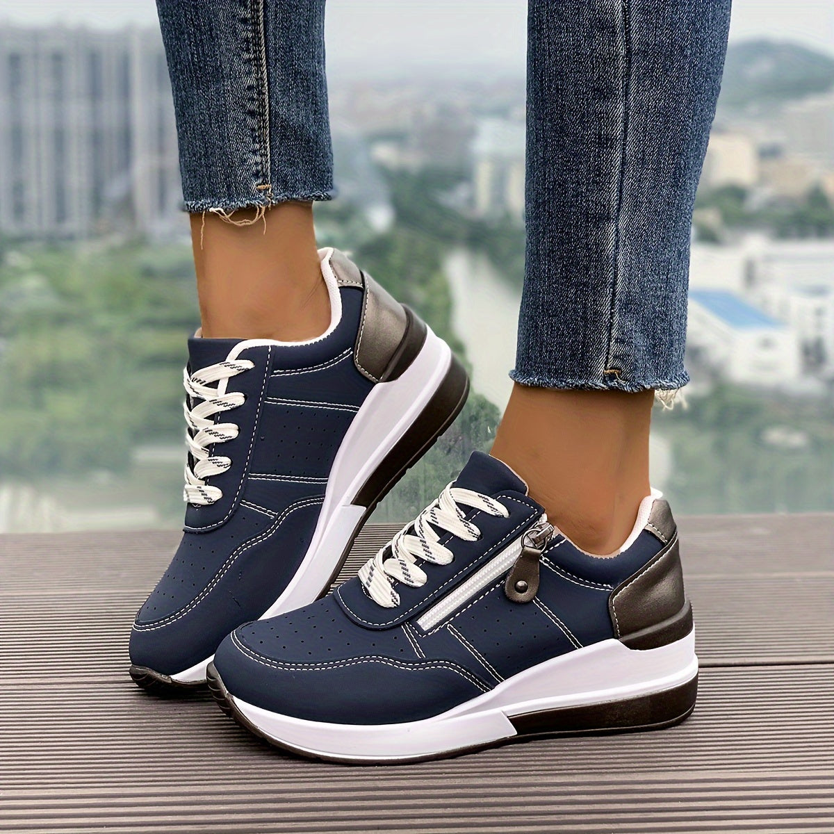 Dames Platform Sneakers Casual Stijl - StudioMarella