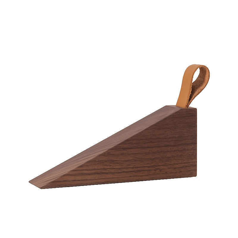 Houten Deurwig Massief Hout Antislip Wigvormige Deurstopper Modern Scandinavisch Interieur Essen Notenhout