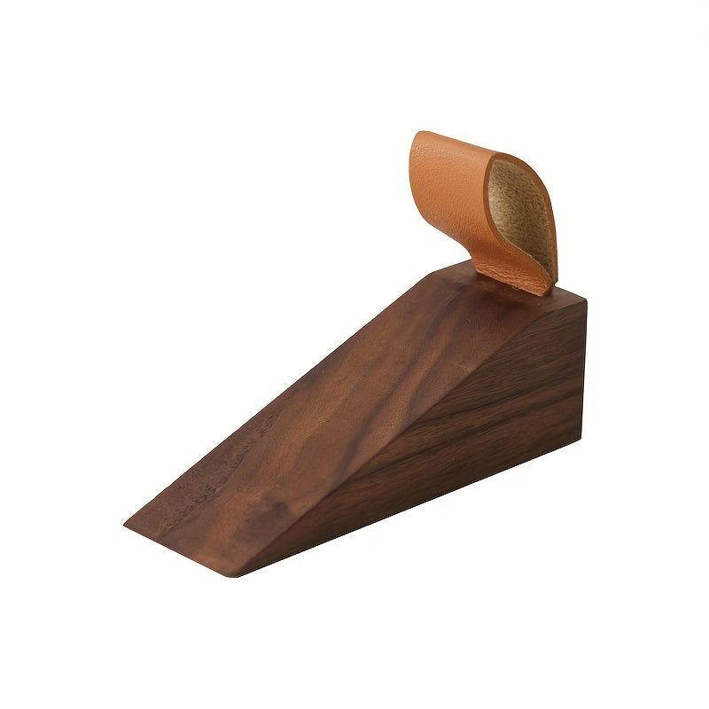 Houten Deurwig Massief Hout Antislip Wigvormige Deurstopper Modern Scandinavisch Interieur Essen Notenhout
