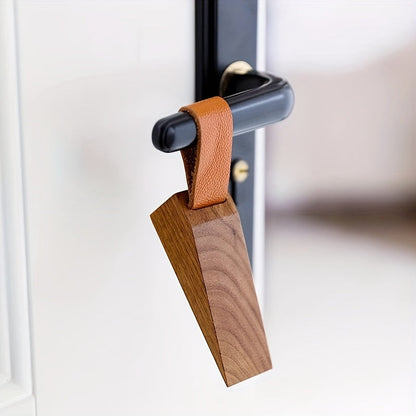 Houten Deurwig Massief Hout Antislip Wigvormige Deurstopper Modern Scandinavisch Interieur Essen Notenhout