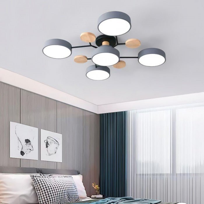 Moderne Plafondlamp met Vertakt Design – Warm LED-licht – Energiezuinig & Duurzaam – Scandinavische Sfeer voor Woonkamer, Eetkamer en Kantoor