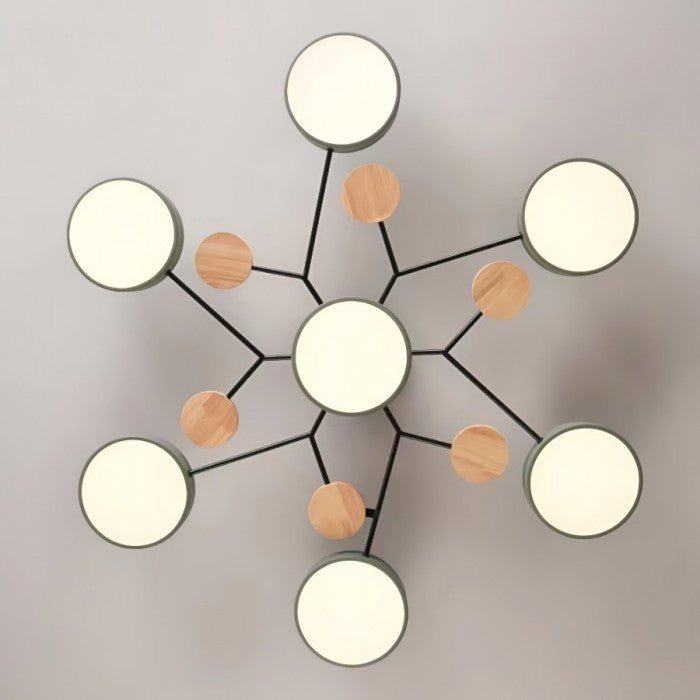 Moderne Plafondlamp met Vertakt Design – Warm LED-licht – Energiezuinig & Duurzaam – Scandinavische Sfeer voor Woonkamer, Eetkamer en Kantoor
