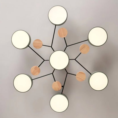 Moderne Plafondlamp met Vertakt Design – Warm LED-licht – Energiezuinig & Duurzaam – Scandinavische Sfeer voor Woonkamer, Eetkamer en Kantoor