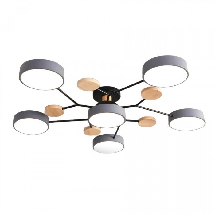 Moderne Plafondlamp met Vertakt Design – Warm LED-licht – Energiezuinig & Duurzaam – Scandinavische Sfeer voor Woonkamer, Eetkamer en Kantoor
