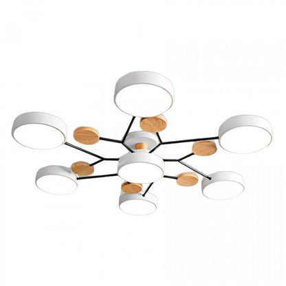 Moderne Plafondlamp met Vertakt Design – Warm LED-licht – Energiezuinig & Duurzaam – Scandinavische Sfeer voor Woonkamer, Eetkamer en Kantoor